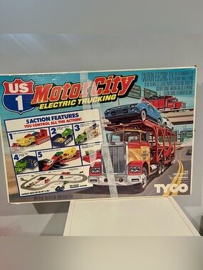 TYCO 3209 US1 – MOTOR CITY ELECTRIC TRUCKING Vintage Toy Car Tracks